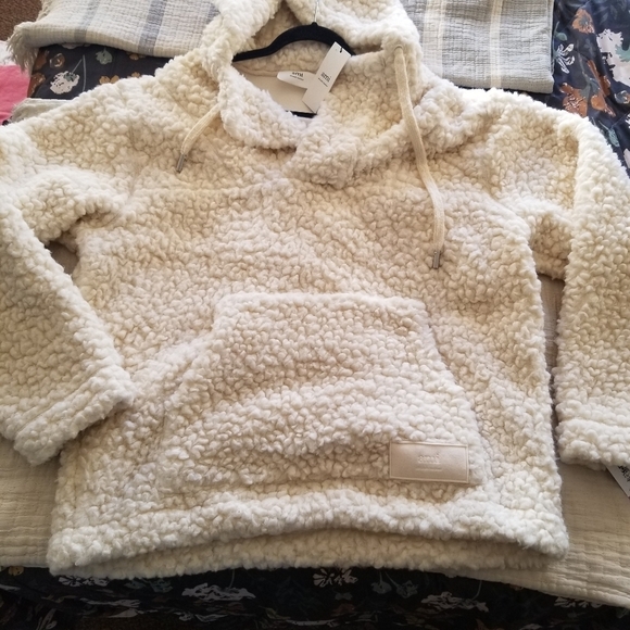 AMI | NWT Faux Shearling Hoodie - Picture 4 of 13